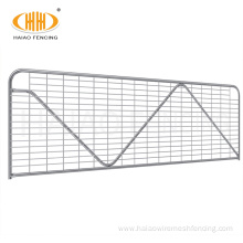 Decorative galvanized sheet metal square bar farm gates